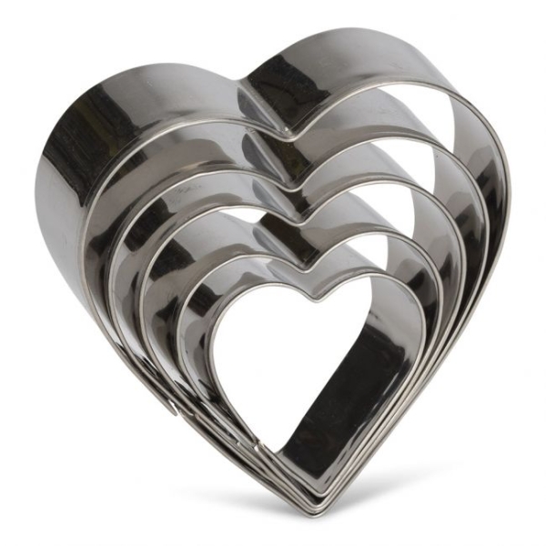 Cookie Cutter Set - Hearts / 5